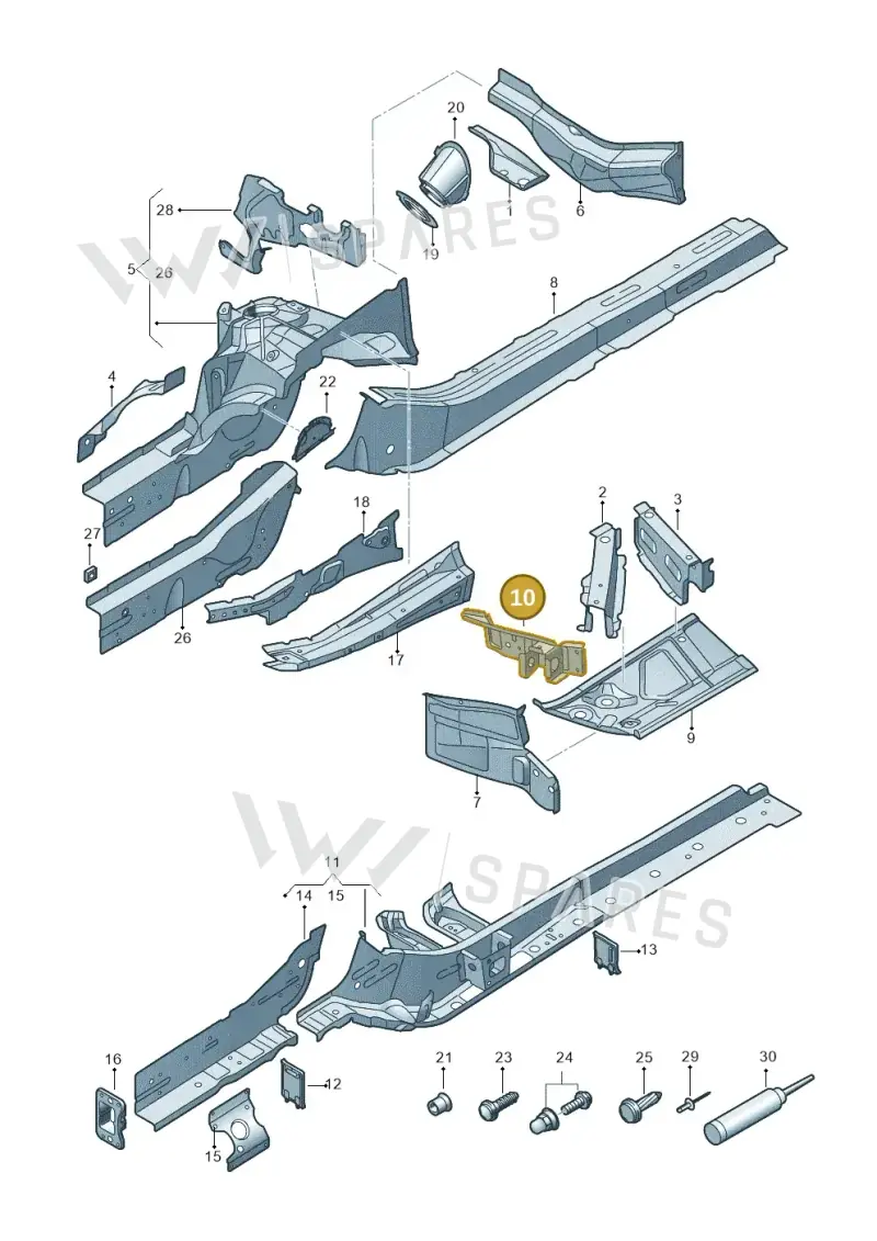 80A802277STL — Audi Q5 (2016-2025) diagram 896803000, position 10