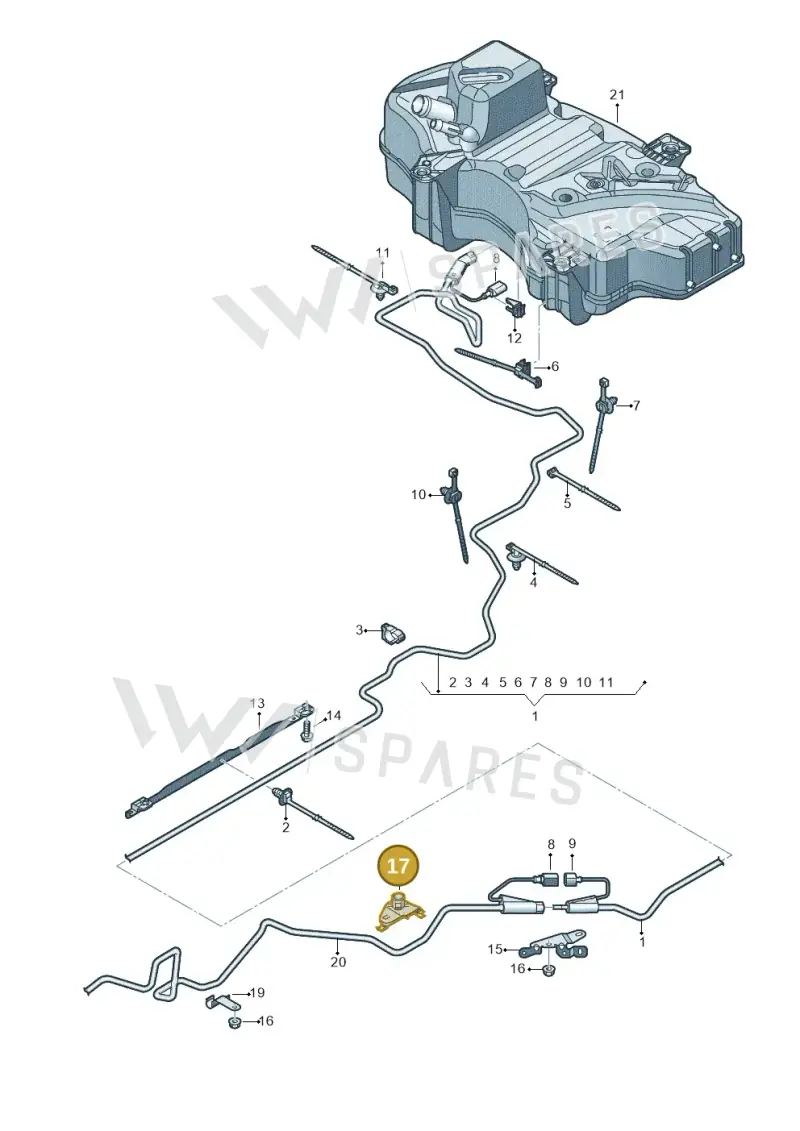 80A804647 — Audi Q5 (2016-2020) diagram 896201500, position 17