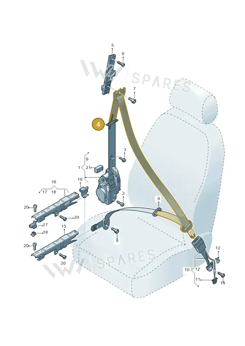 80A857817 — Audi RS6 Avant (2019-) diagram 435857600, position 4