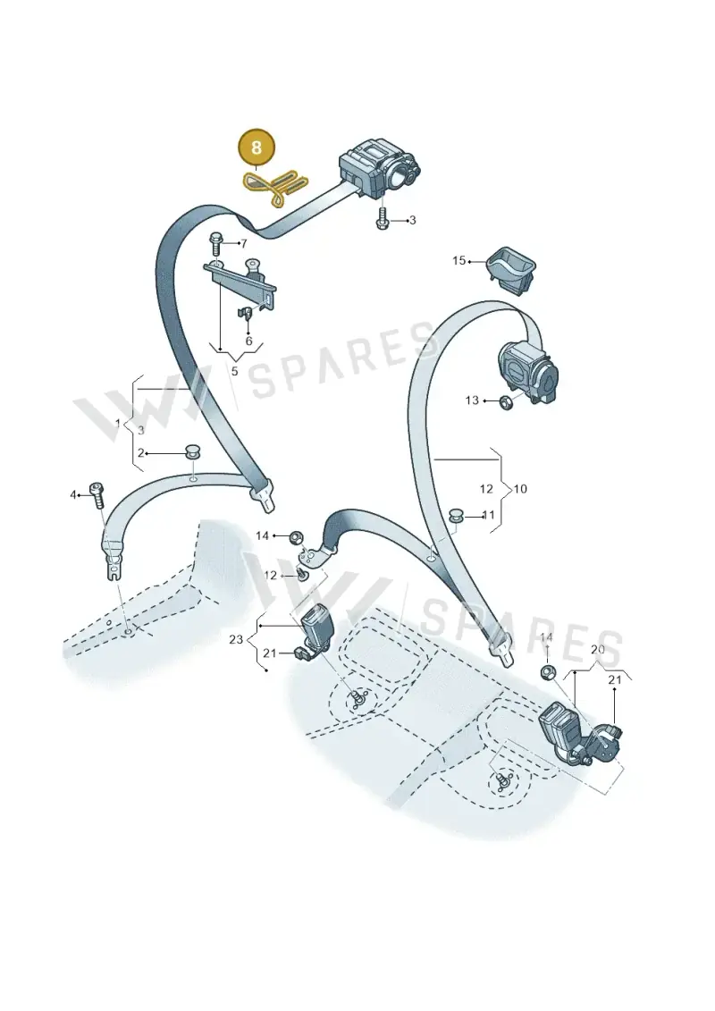 80A857817 — Audi RS6 Avant (2019-) diagram 537857700, position 8