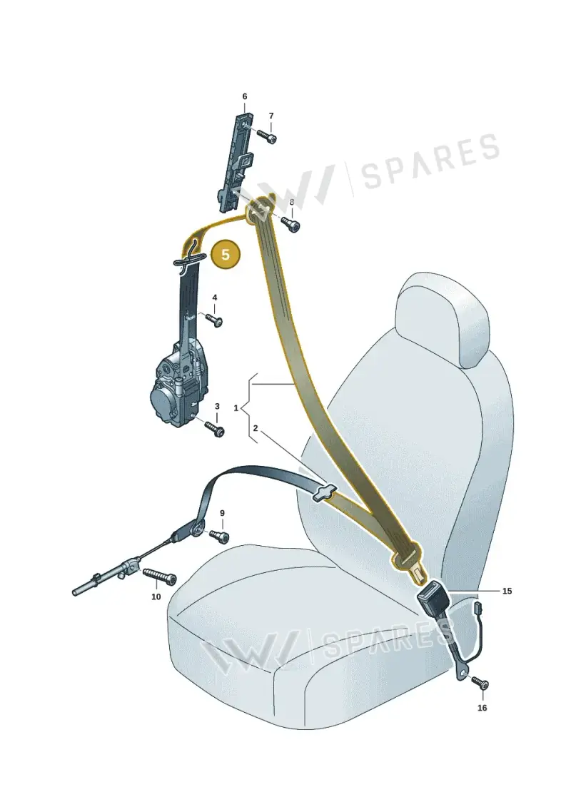 80A857817 — Audi A5 Limo 2.0 (2024-) diagram 8wh857600, position 5