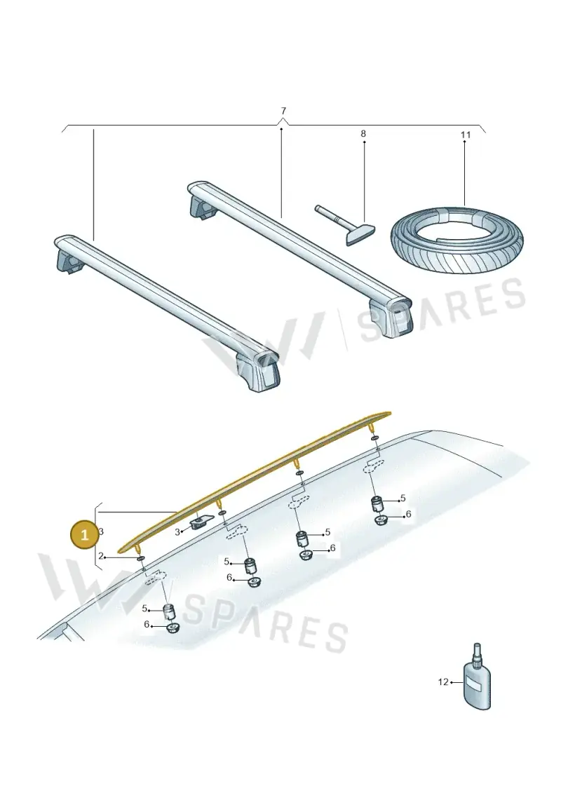 80A860021L1P9 — Audi Q5 (2016-2025) diagram 896860050, position 1