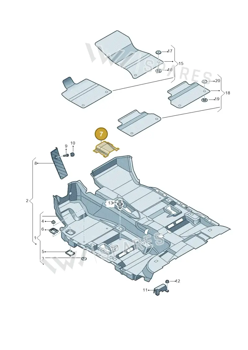 80A863022 — Audi Q5 (2016-2020) diagram 896863000, position 7
