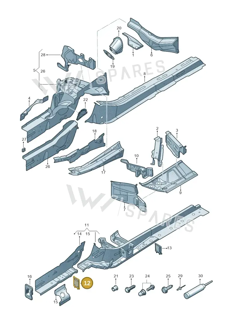 80A864734 — Audi Q5 (2016-2020) diagram 896803000, position 12