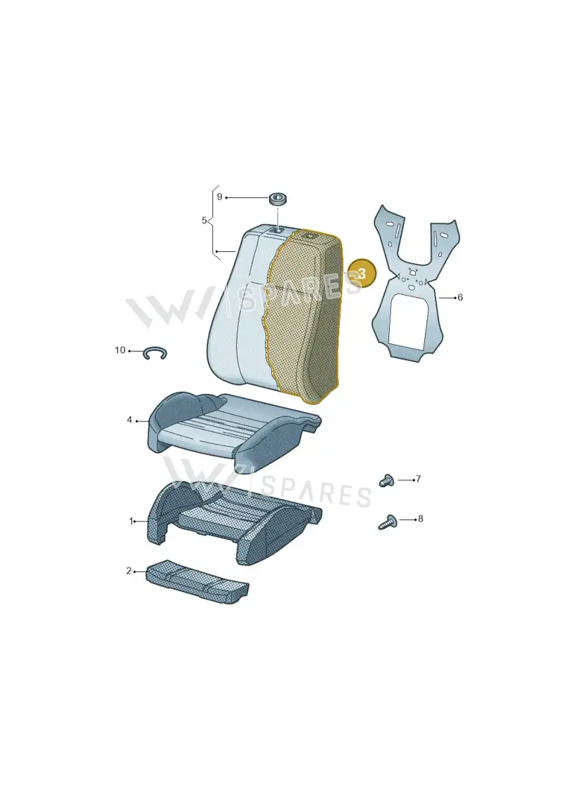 80A881775L — Audi Q5 (2016-2025) diagram 896881610, position 3