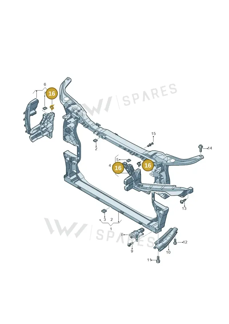 80A898601 — Audi Q5 (2016-2020) diagram 896805000, position 16