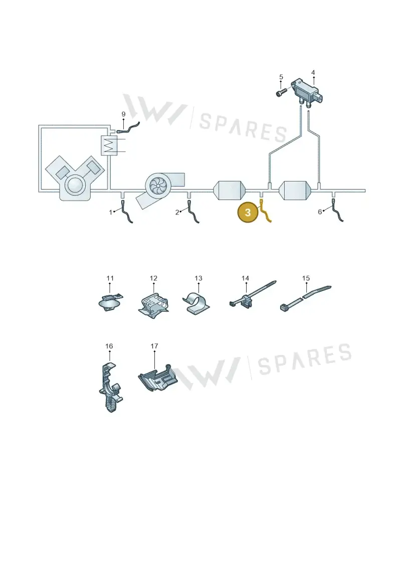 80A906265 — Audi A6 (2018-2025) diagram 430906002, position 3