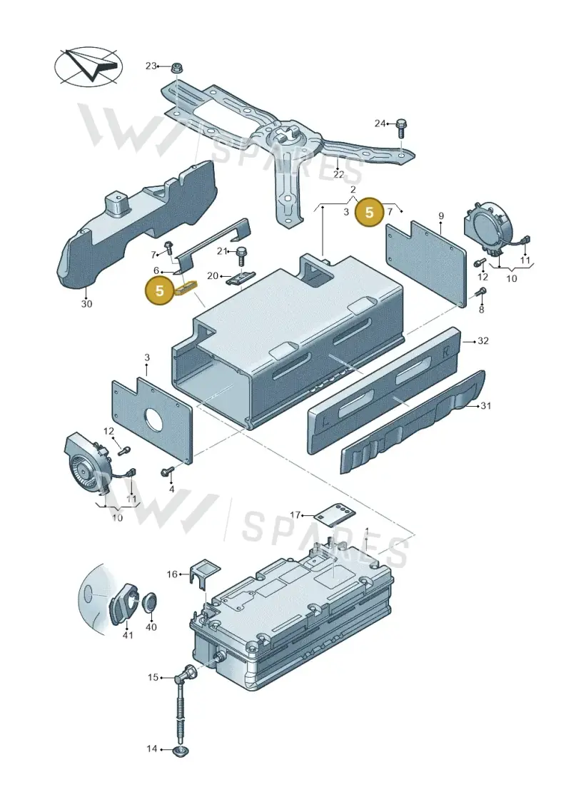 80A915751 — Audi RS6 Avant (2019-2025) diagram 435915050, position 5