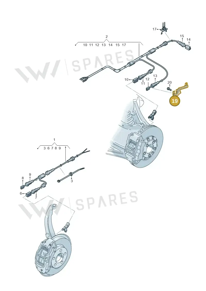 80A971845F — Audi A6 2.0 (2018-) diagram 838927100, position 19