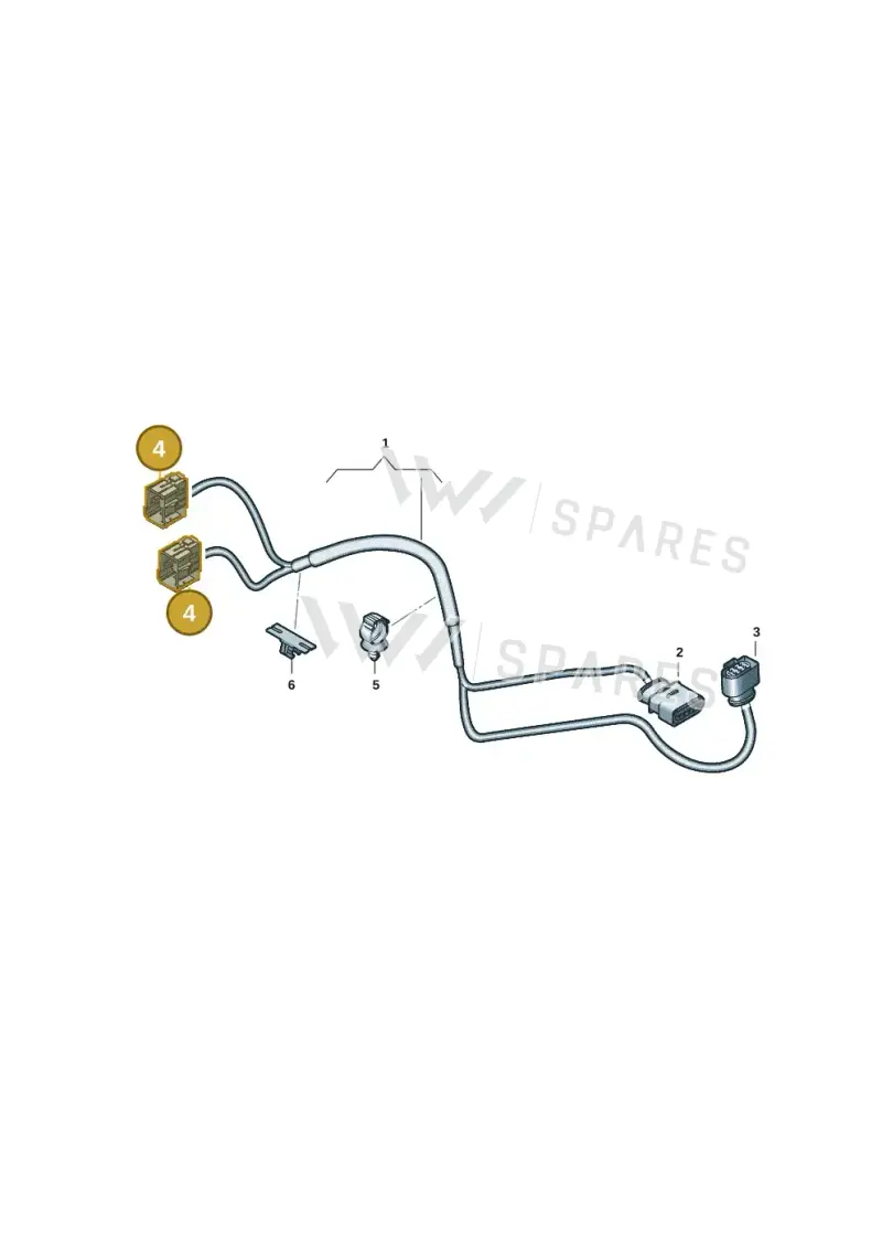 80A973711 — Audi A3 Sportback (2019-2025) diagram 596972655, position 4