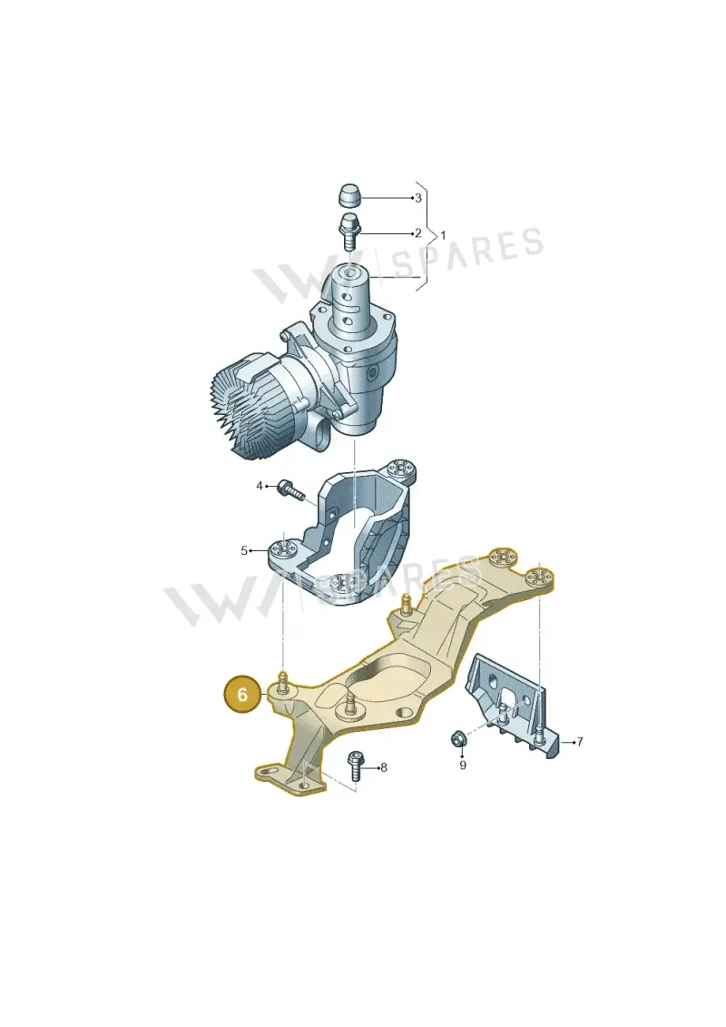 80B614143B — Audi Q5 (2016-2025) diagram 896614500, position 6