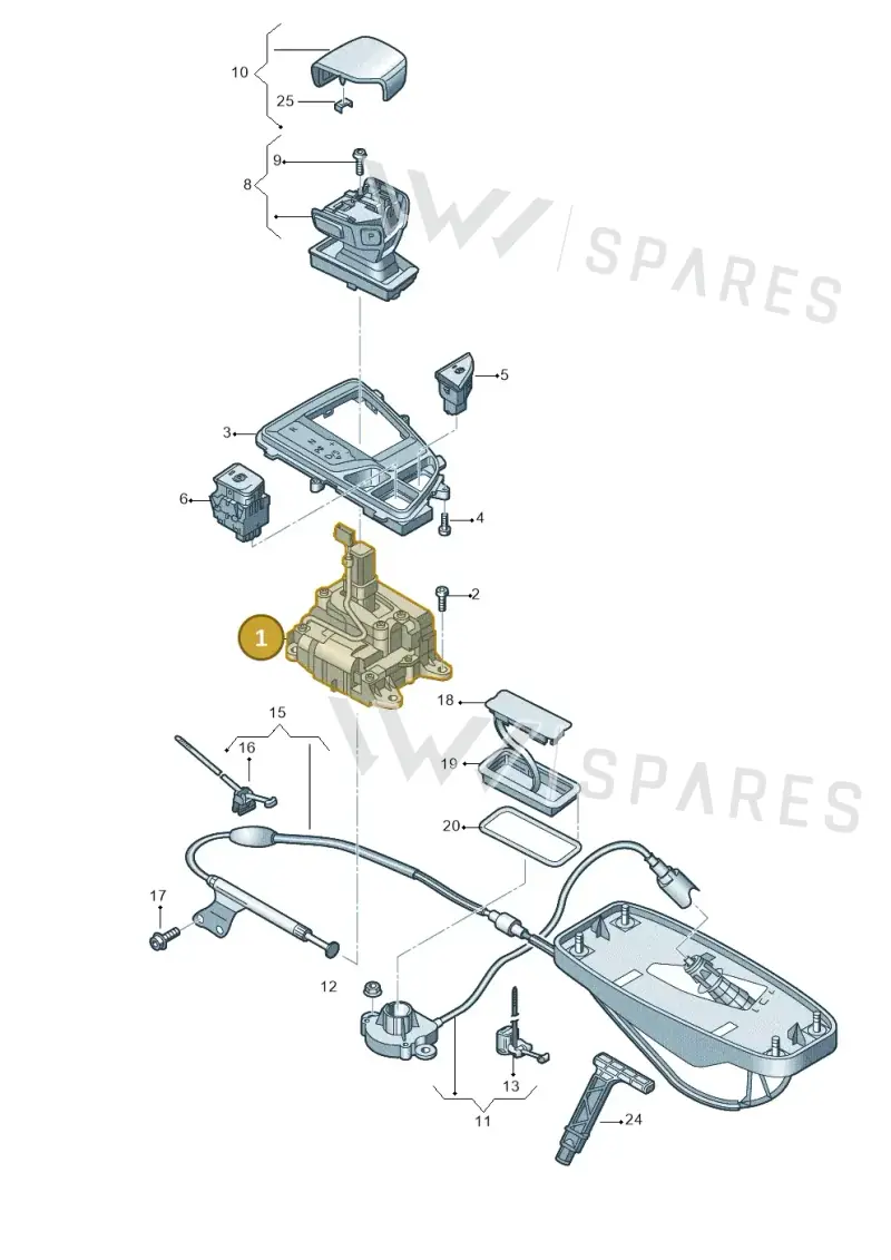 80B713041AD — Audi Q5 (2016-2025) diagram 896713100, position 1