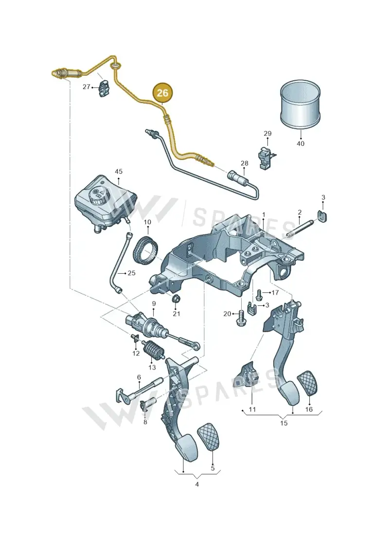 80B721465 — Audi Q5 (2016-2020) diagram 896721250, position 26