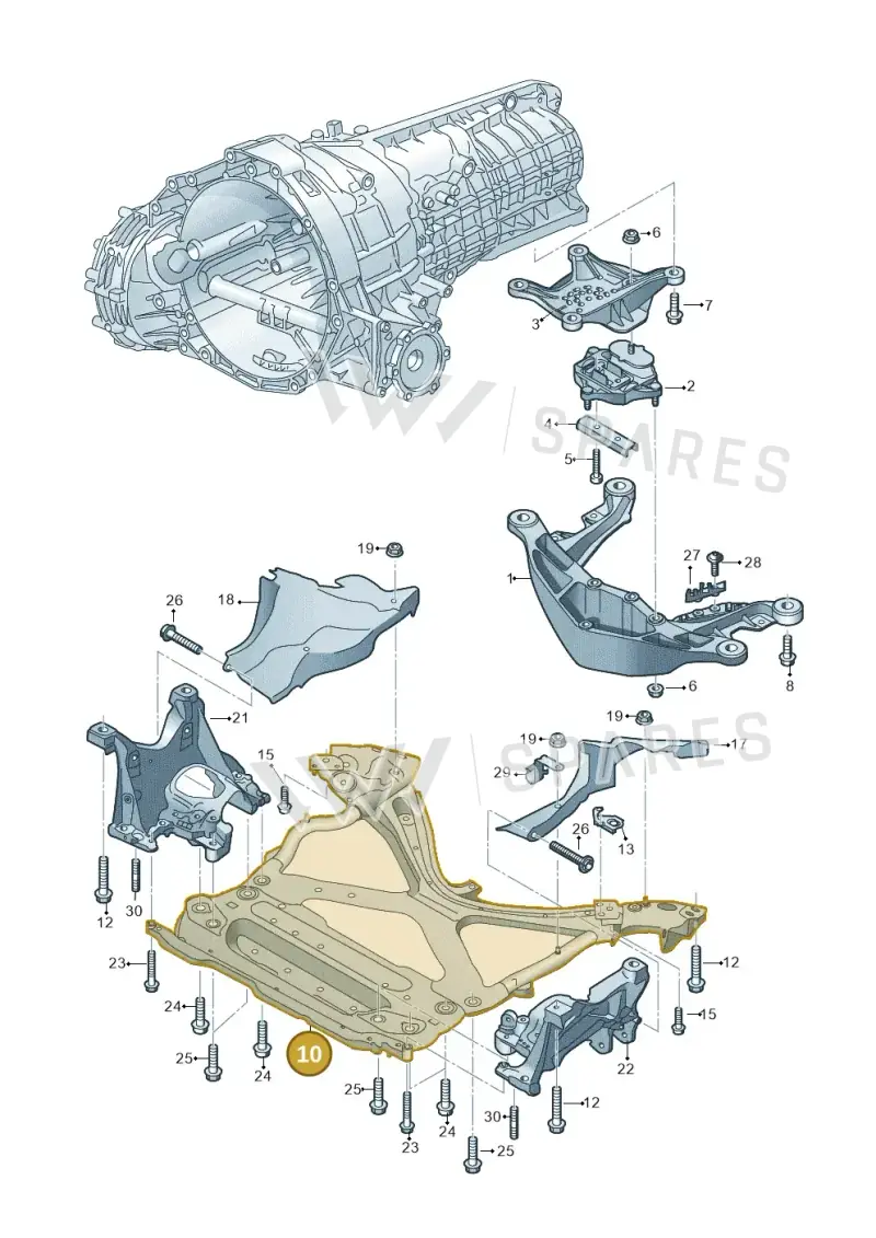 80C399347M — Audi Q5 (2016-2025) diagram 849399200, position 10