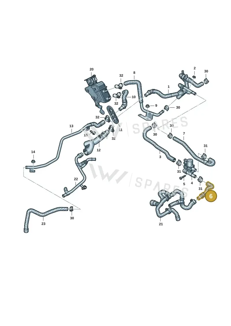 80C819350L — Audi Q5 (2016-2020) diagram 896121127, position 6