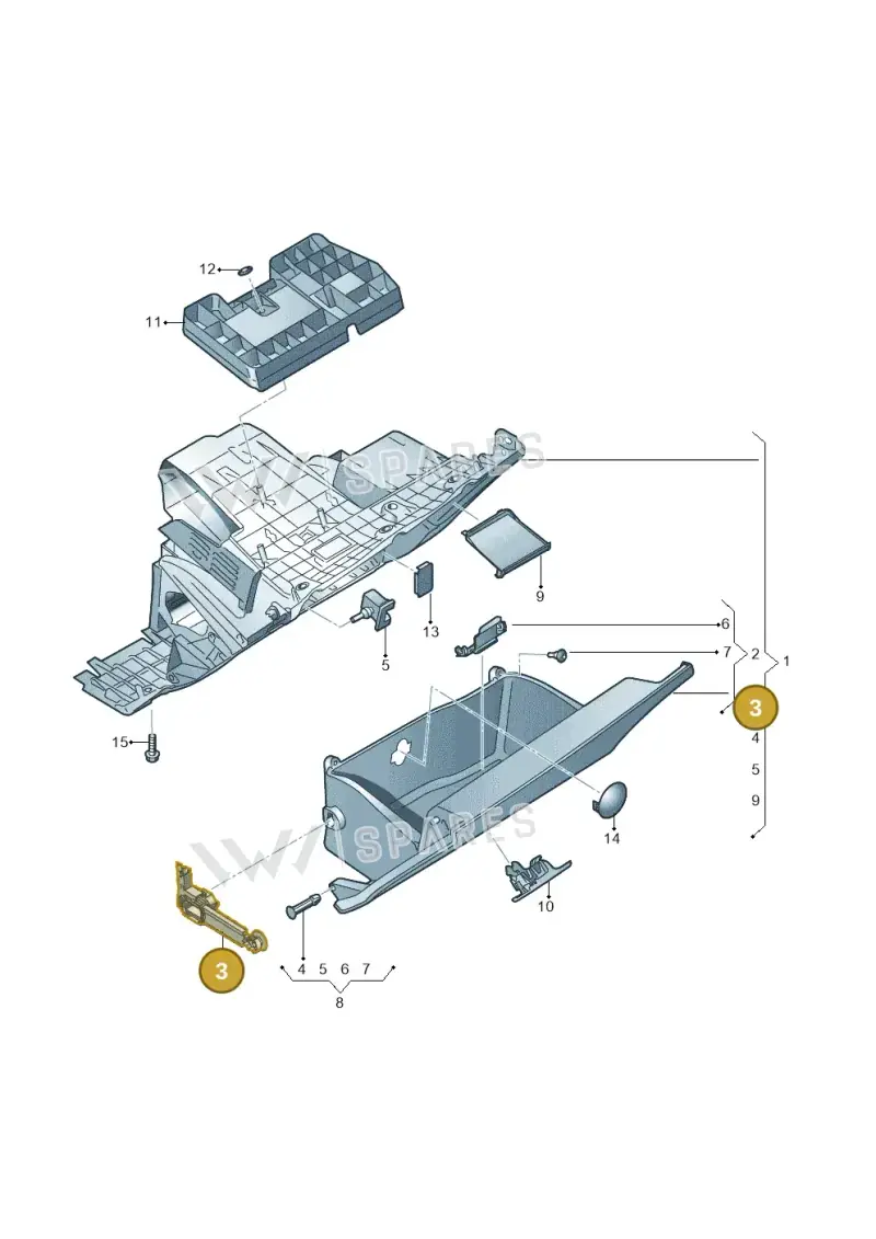 80C857324 — Audi Q5 (2016-2025) diagram 896857200, position 3