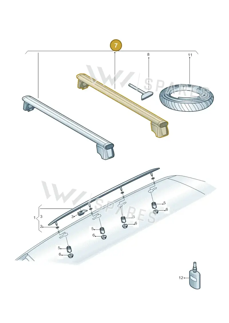 80F860019 — Audi Q5 (2016-2025) diagram 896860050, position 7