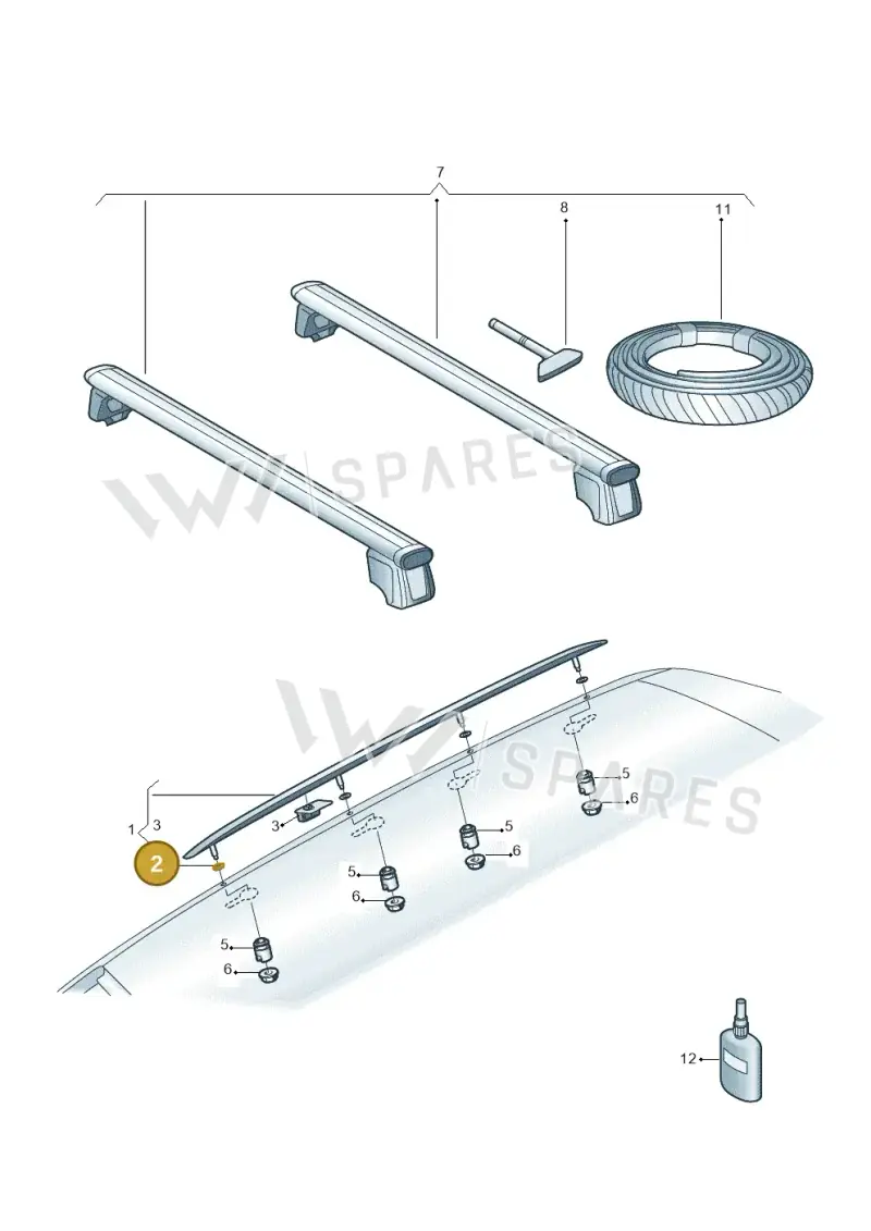 80F860151 — Audi Q5 (2016-2025) diagram 896860050, position 2