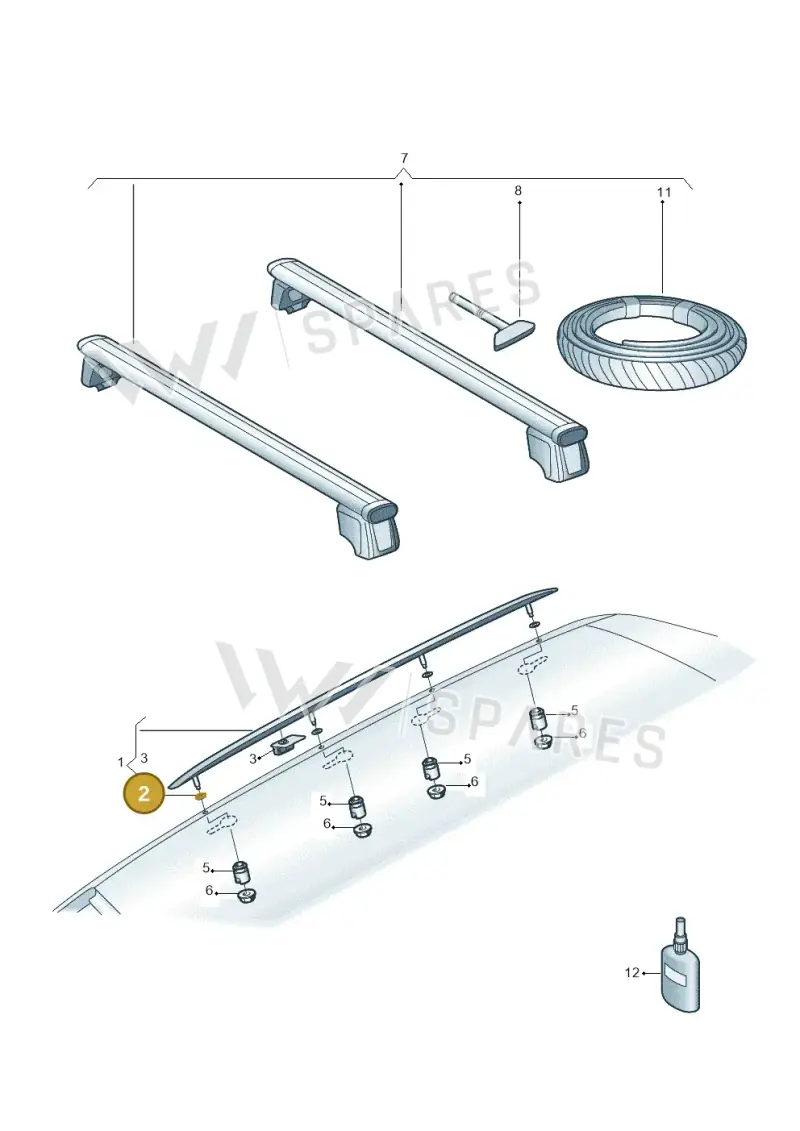 80F860152 — Audi Q5 (2016-2025) diagram 896860050, position 2