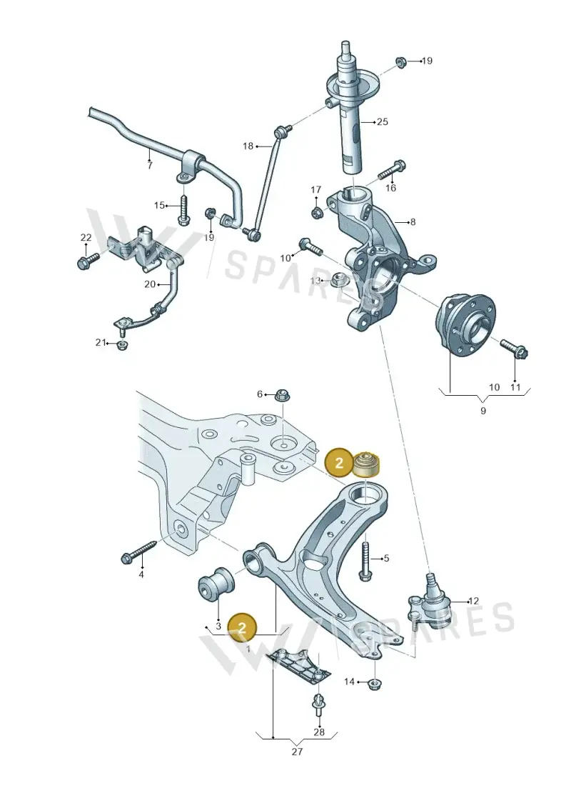 81A407183 — Audi RSQ3 Sportback (2019-2024) diagram 793407000, position 2