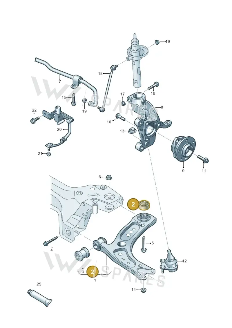81A407183 — Audi Q3 quattro (2018-2019) diagram 827407000, position 2