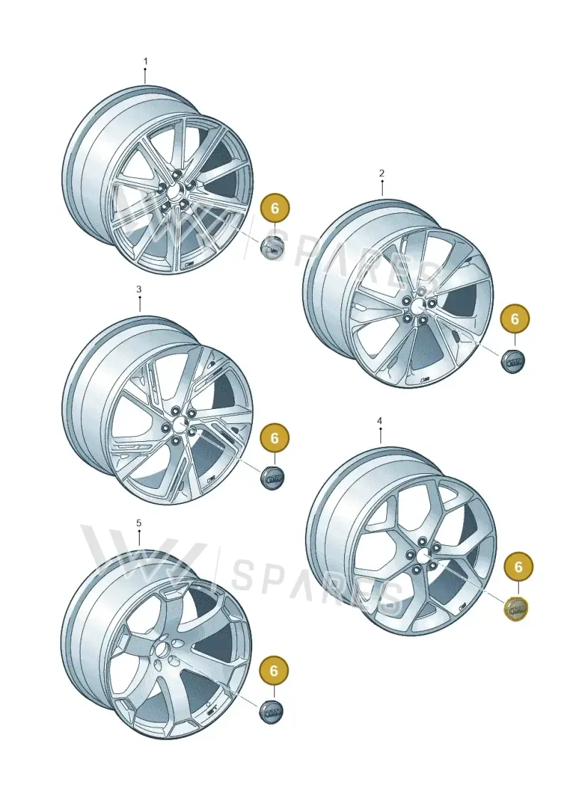 81A601170 — Audi RS6 Avant (2019-2025) diagram 537601920, position 6