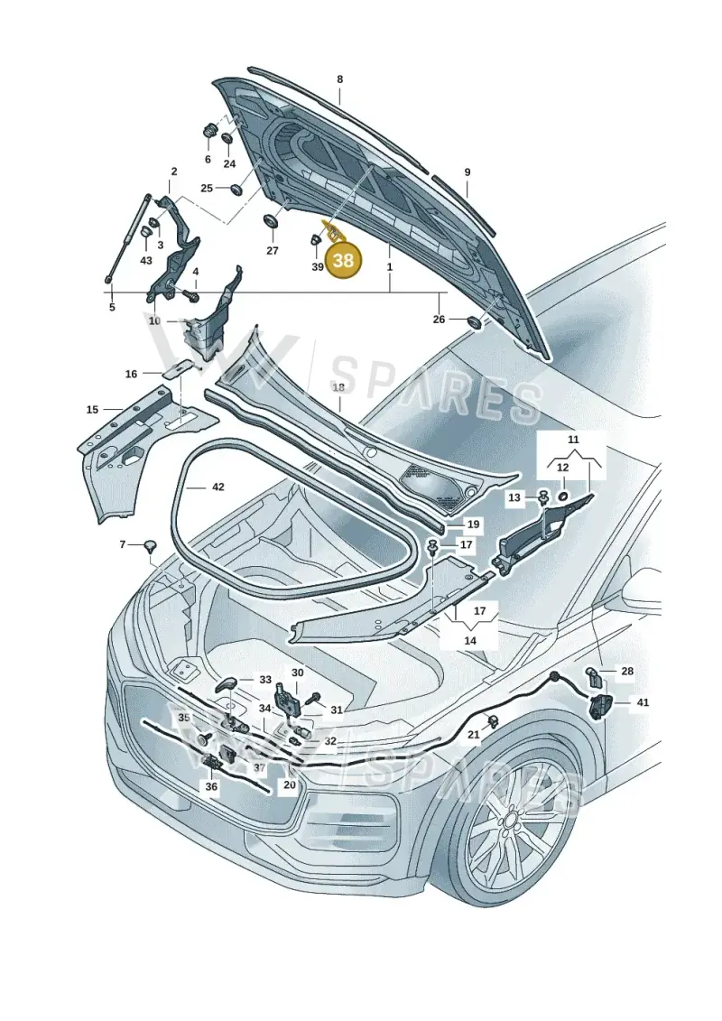 81A823185B — Audi Q6 e-tron (2023-) diagram f5s823000, position 38
