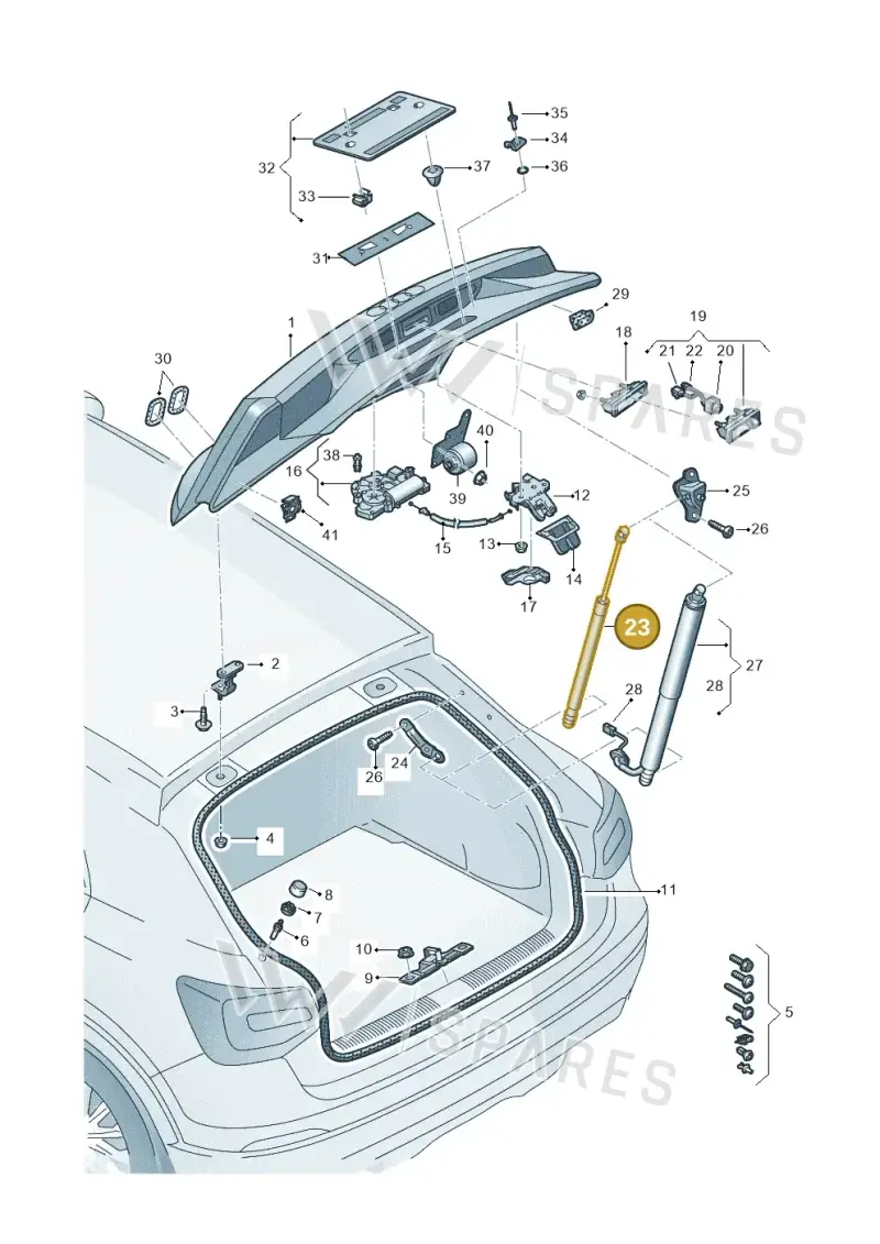 81A827552C — Audi Q2 (2016-2025) diagram 803827000, position 23