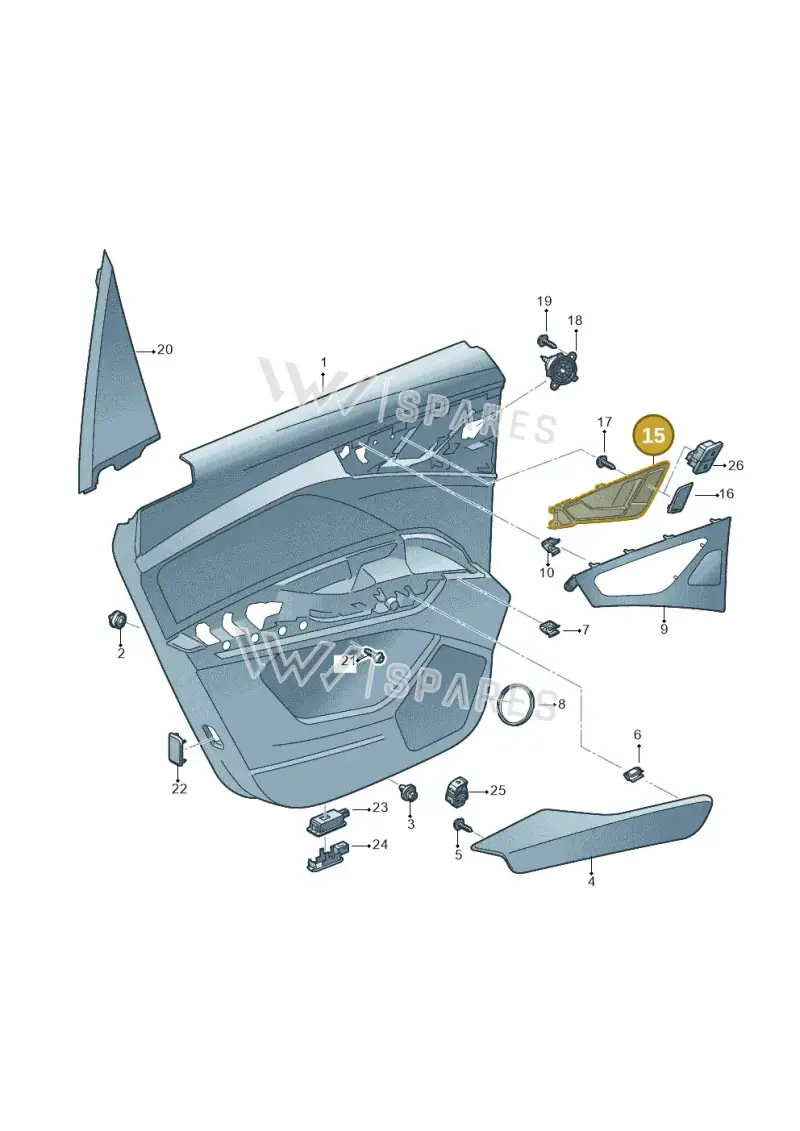81A837019A4PK — Audi Q4 Sportback (2021-2025) diagram 89a867400, position 15