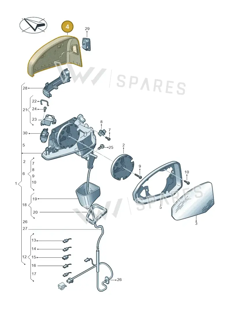 81A857527C3Q7 — Audi RS Q3 Sportback (2019-2024) diagram 597857400, position 4