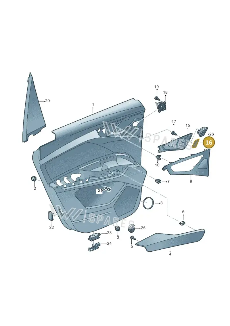 81A8674444PK — Audi Q4 Sportback (2021-2025) diagram 89a867400, position 16