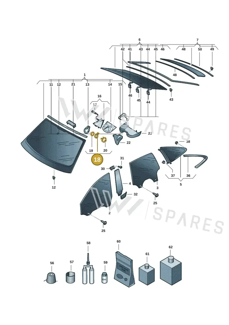 81A955547B — Audi RS e-tron GT (2020-2025) diagram 4j1845000, position 18