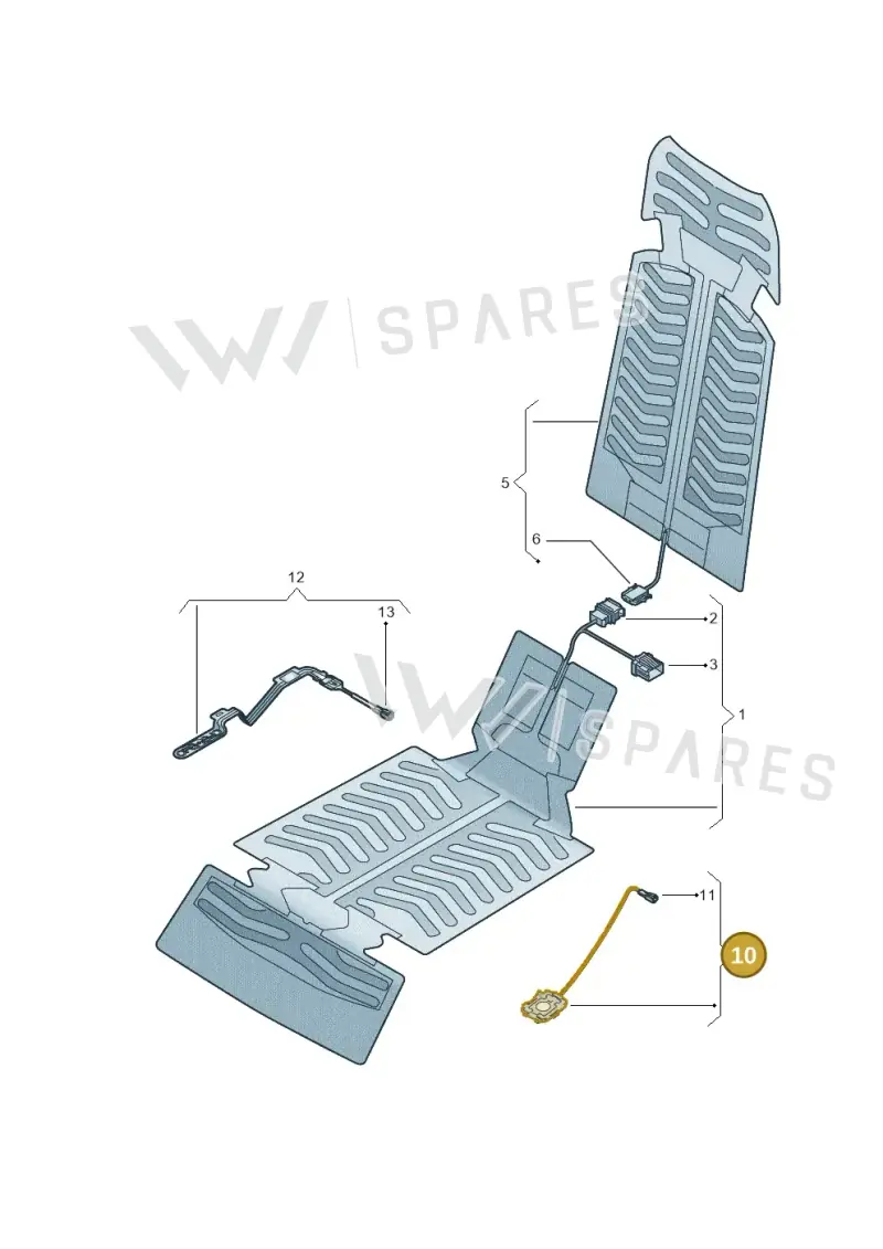 82G963554 — Audi RS6 Avant (2019-) diagram 435963100, position 10
