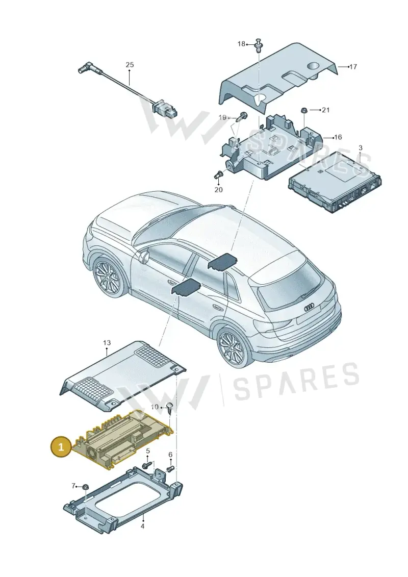 83A035465A — Audi RS Q3 Sportback (2019-2024) diagram 597035400, position 1