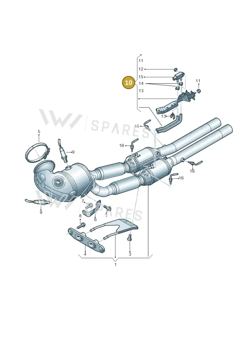 83A131552G — Audi RS Q3 Sportback (2019-2024) diagram 853253045, position 10