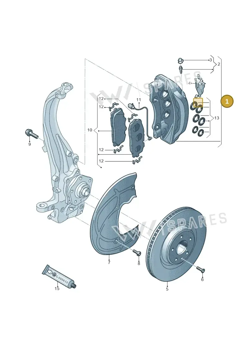 83A615107A — Audi RS Q3 Sportback (2019-2024) diagram 859615400, position 1