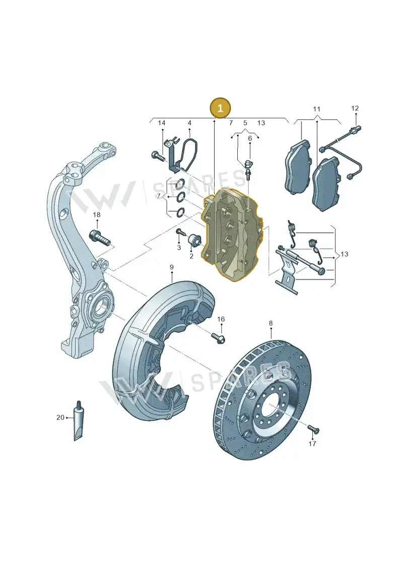 83A615107E — Audi A3 Sportback (2019-2025) diagram 596615057, position 1