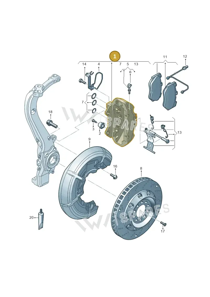 83A615108E — Audi A3 Sportback (2019-2025) diagram 596615057, position 1