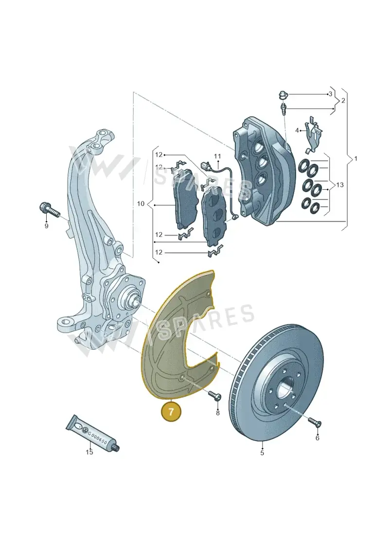 83A615311 — Audi RSQ3 Sportback (2019-2024) diagram 859615400, position 7