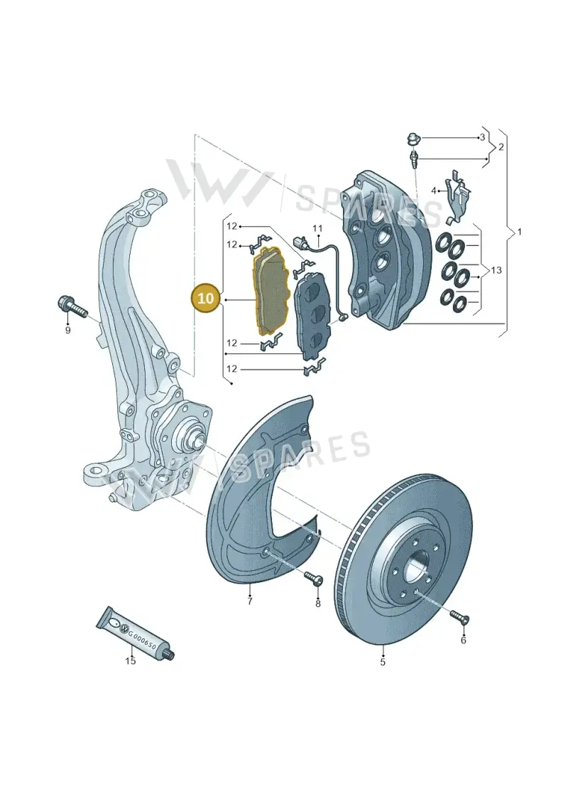83A698151B — Audi RS Q3 Sportback (2019-2024) diagram 859615400, position 10