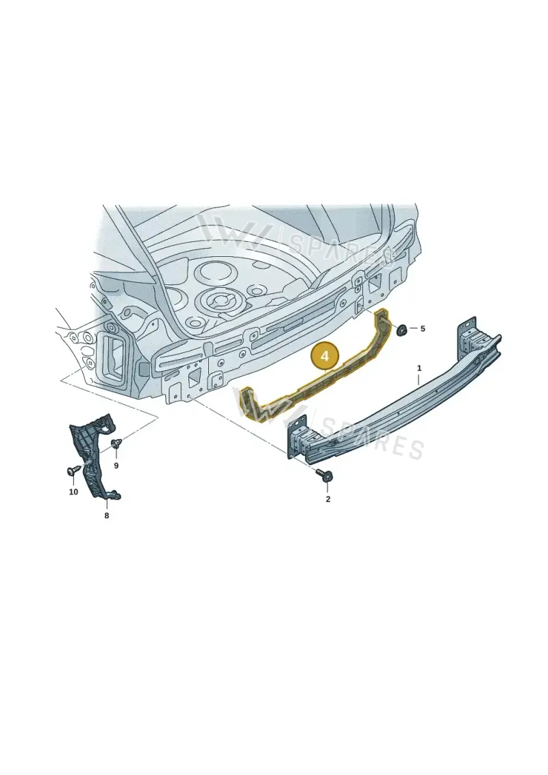 83A807329A — Audi RS Q3 Sportback (2019-2024) diagram f3z807500, position 4