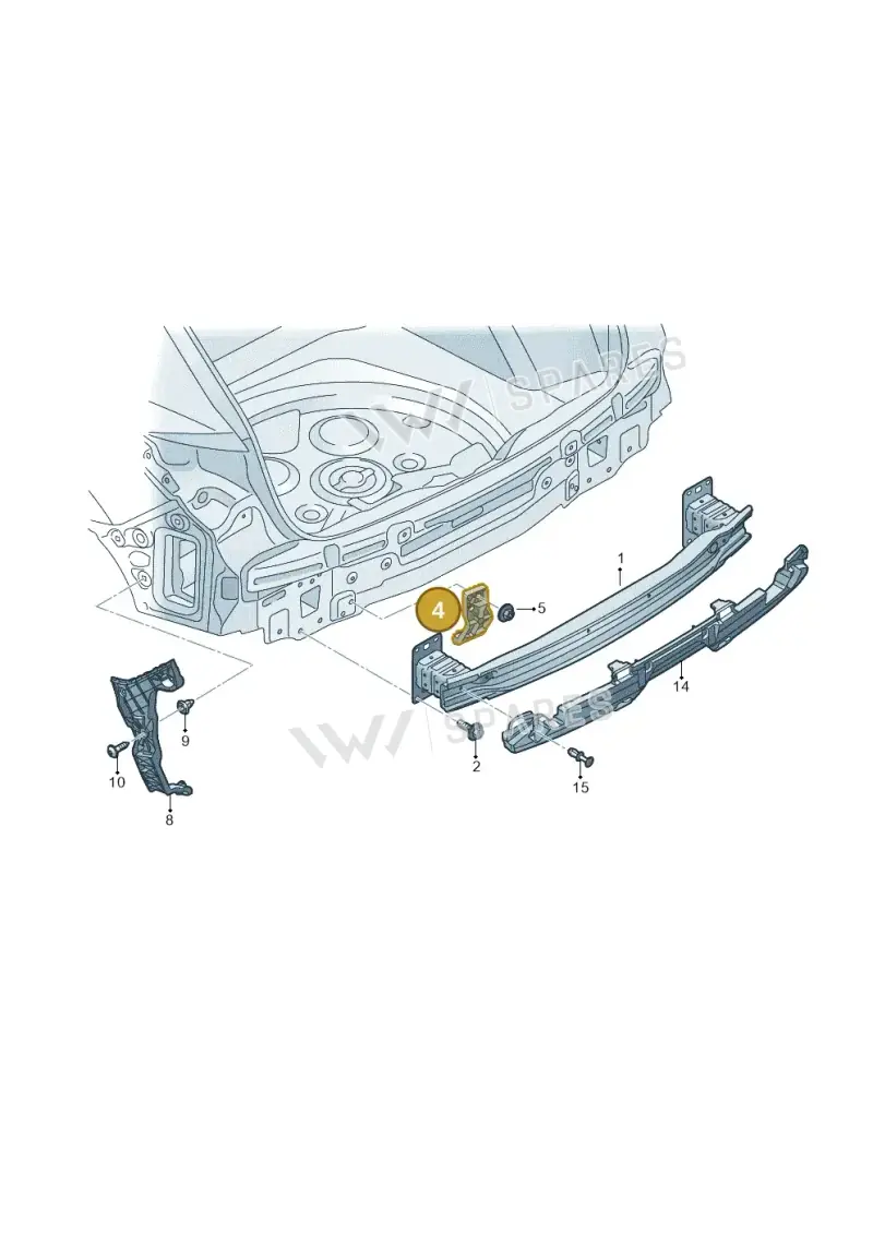83A807329B — Audi Q3 (2018-2025) diagram 597807500, position 4