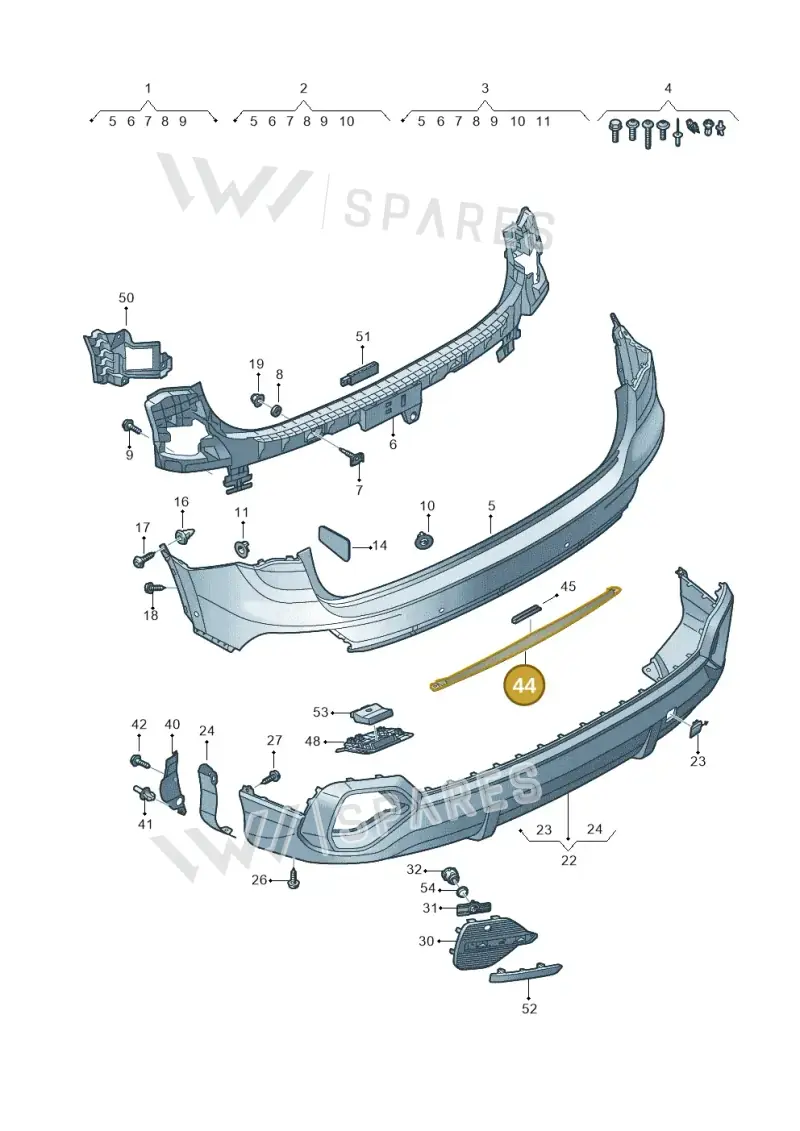 83A807462B — Audi Q3 quattro (2018-2019) diagram 597807800, position 44
