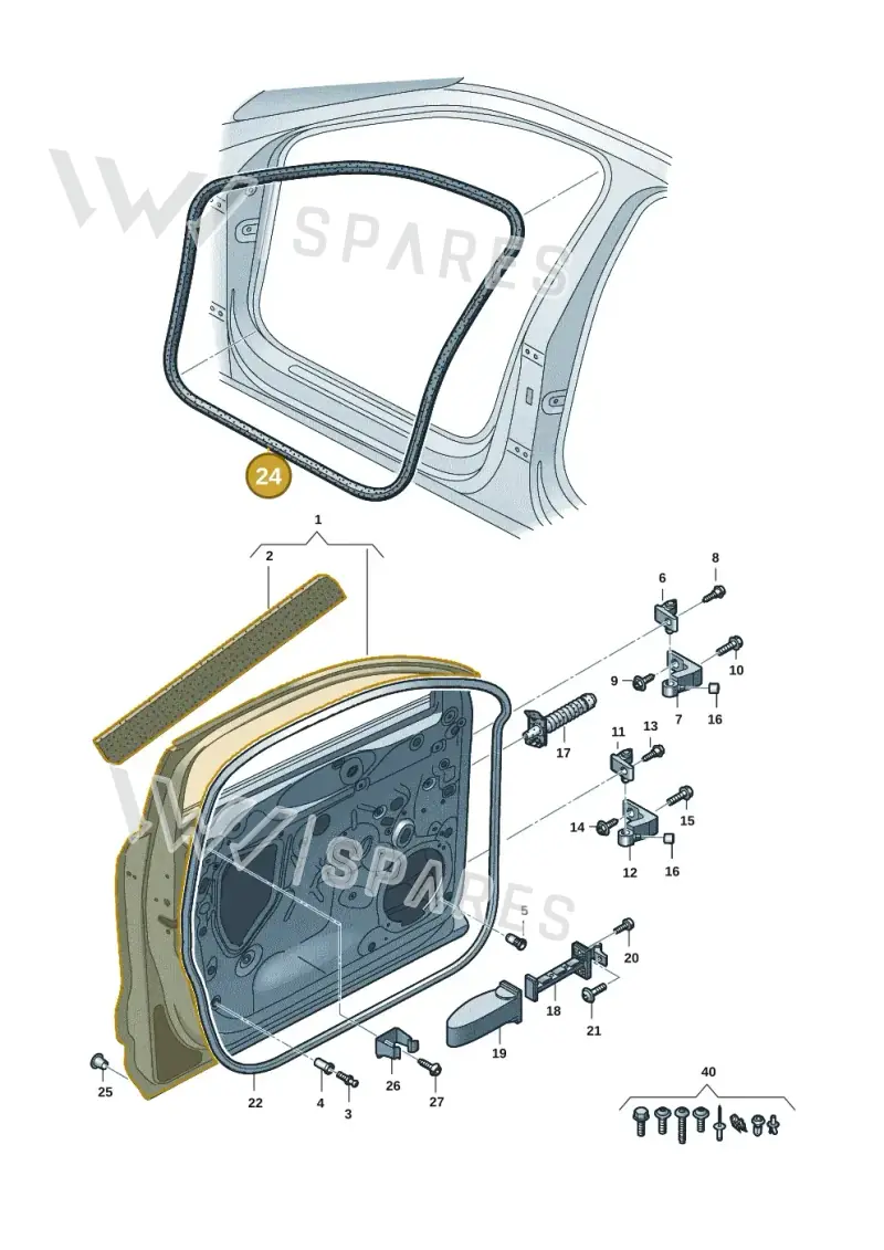 83A831721B — Audi RS Q3 Sportback (2019-2024) diagram f3z831010, position 24