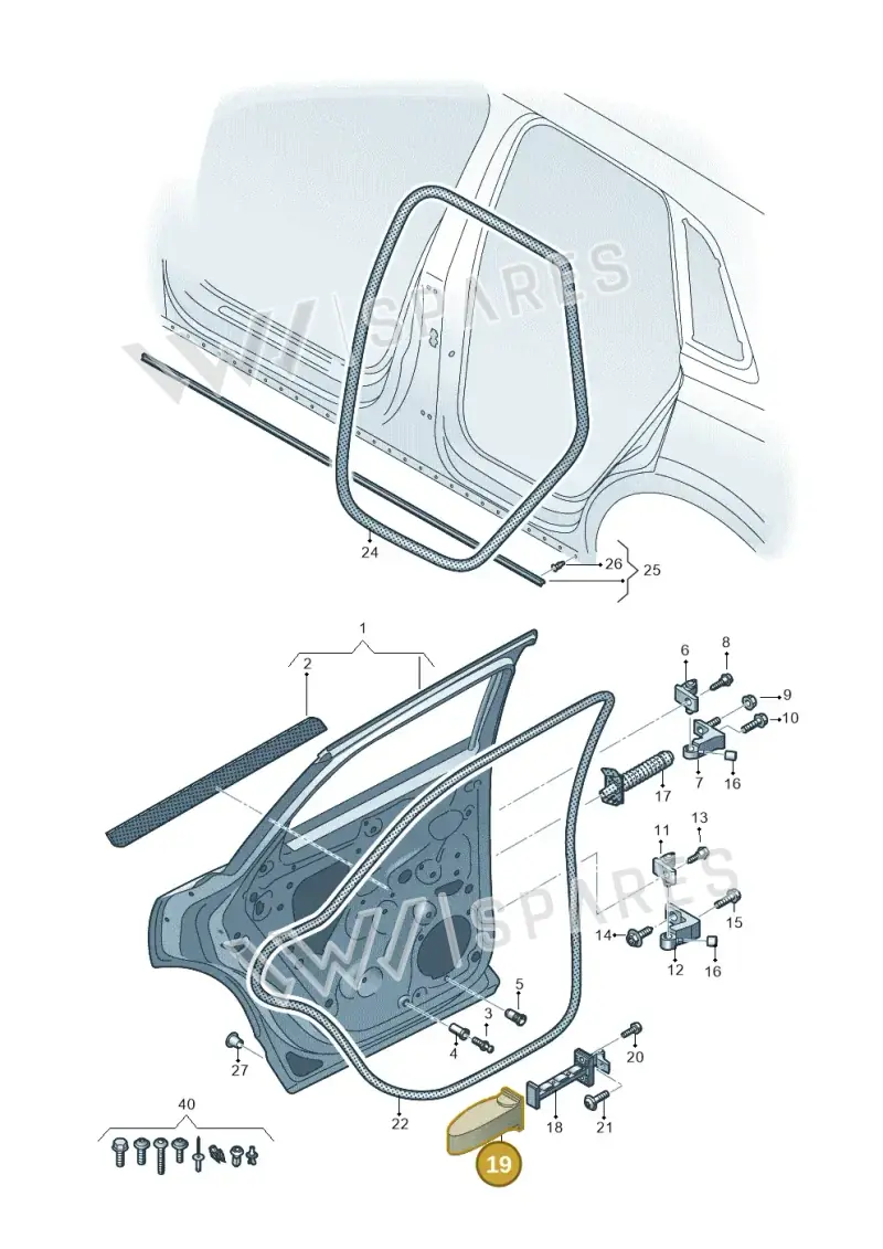 83A839267 — Audi RSQ3 Sportback (2019-2024) diagram 597833010, position 19