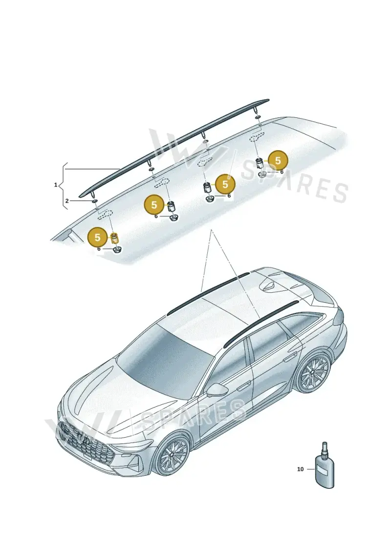 83A861195 — Audi A5 Avant (2024-2025) diagram 8wk860500, position 5