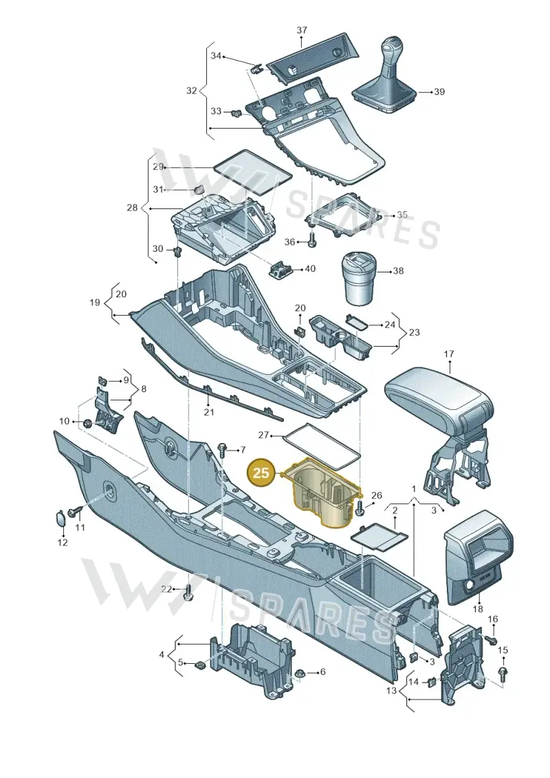 83A8625334PK — Audi RSQ3 Sportback (2019-2024) diagram 597863500, position 25
