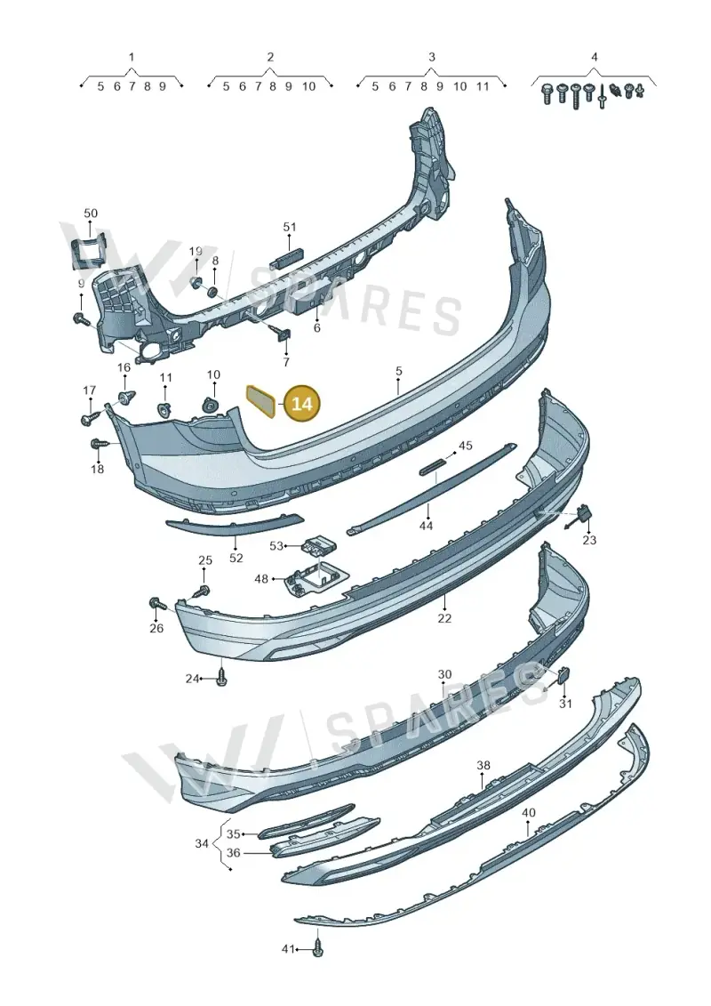 83A864733 — Audi Q3 (2018-2025) diagram 597807600, position 14