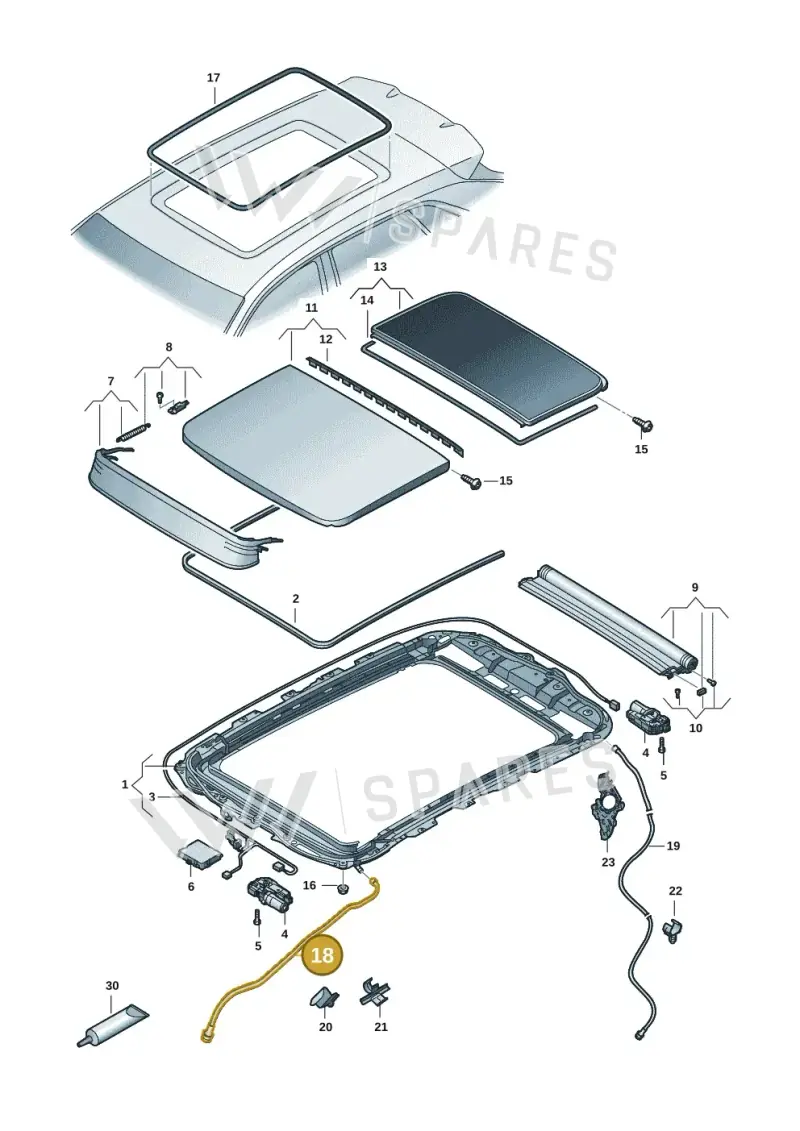 83A877201A — Audi RS Q3 Sportback (2019-2024) diagram 597877001, position 18