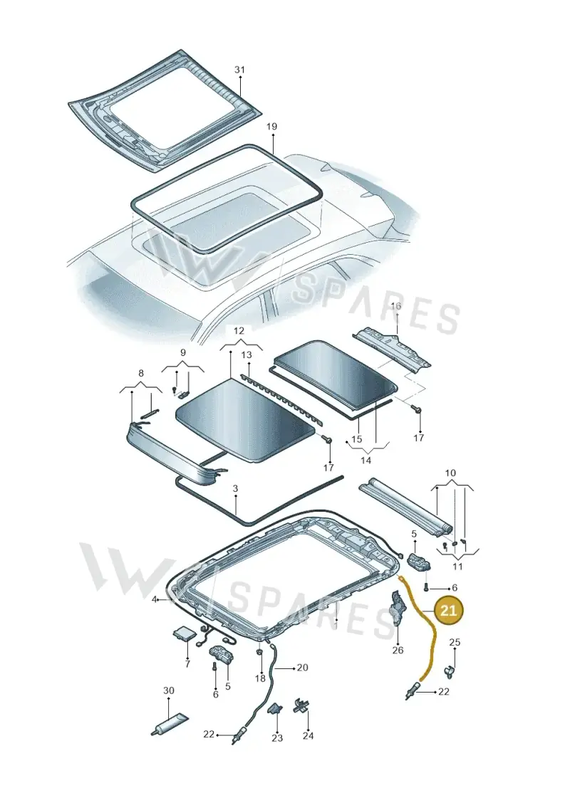 83A877204A — Audi Q3 2.0 (2019-) diagram 573877000, position 21